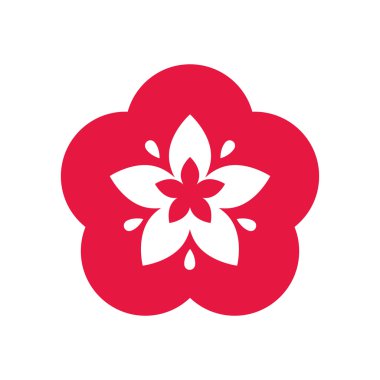 Çiçek simgesi. Bahçe tasarımı. Vektör grafiği