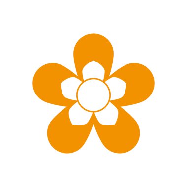 Çiçek simgesi. Bahçe tasarımı. Vektör grafiği