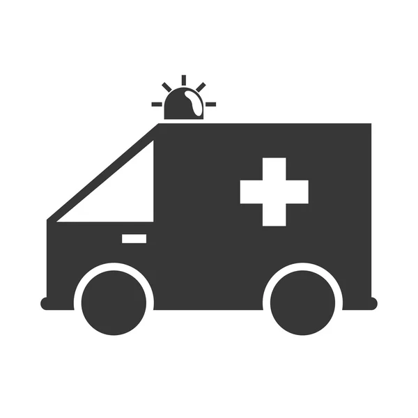 救急車アイコン。セキュリティや保険設計。ベクター グラフィック — ストックベクタ
