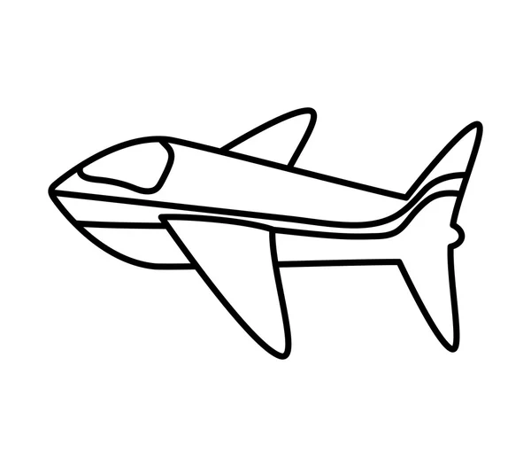 Uçak simgesi. Seyahat ve Turizm tasarımı. Vektör grafiği — Stok Vektör