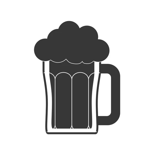 Icono de cerveza. Diseño de bebidas y bebidas. Gráfico vectorial — Vector de stock