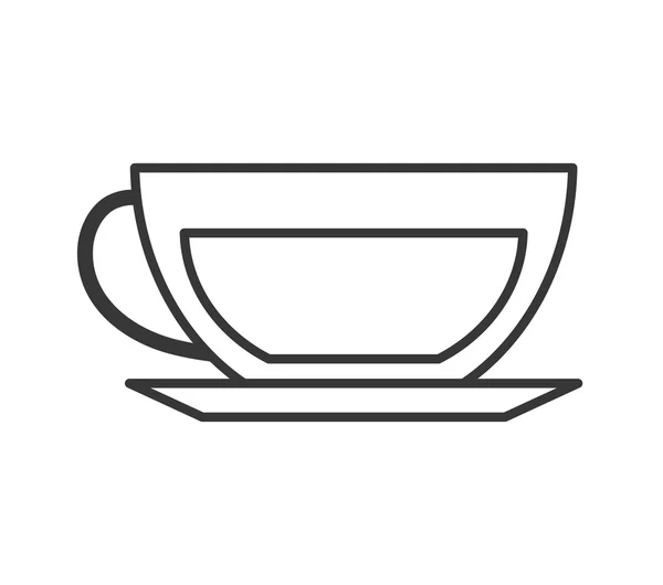 Icono de taza de café. Diseño de bebidas y bebidas. Gráfico vectorial — Vector de stock