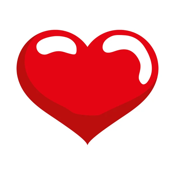 Hjärta form ikon. Älskar designen. Vektorgrafik — Stock vektor