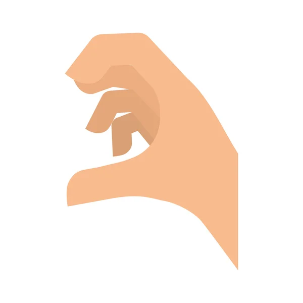 Жест с пальцами значок. Ручной дизайн Векторная графика — стоковый вектор