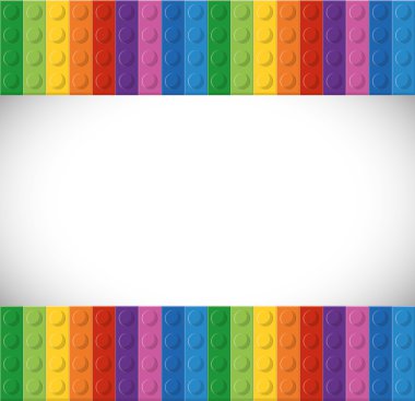 Lego simgesi. Soyut resim. Vektör grafiği