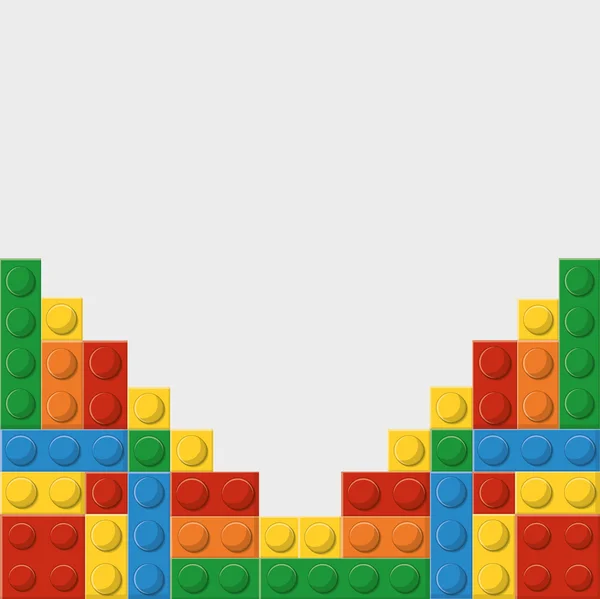 Ícone de Lego. Figura abstrata. Gráfico vetorial — Vetor de Stock
