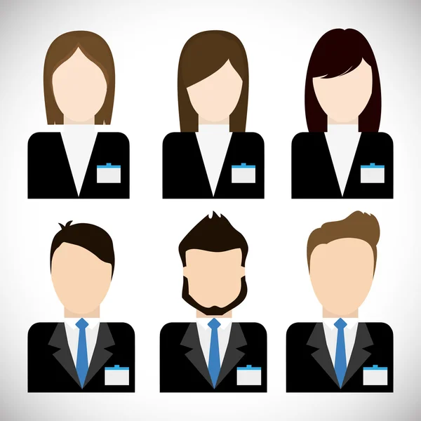 Businesspeople icon. Business design. Vector graphic — Stock Vector