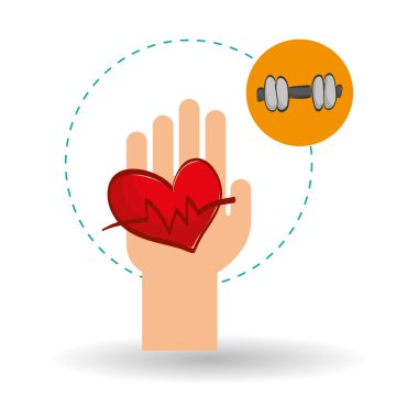 Sağlıklı yaşam tarzı tasarım düz çizimi