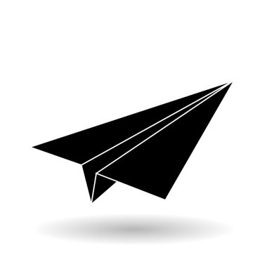 Paperplane tasarım düz çizimi