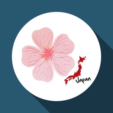 Japonya tasarım düz çizimi