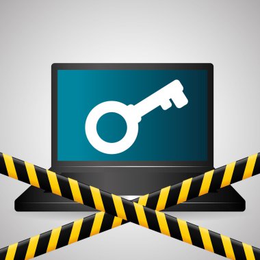 Güvenlik sistemi tasarımı, uyarı ve teknoloji kavramı