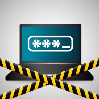 Güvenlik sistemi tasarımı, uyarı ve teknoloji kavramı