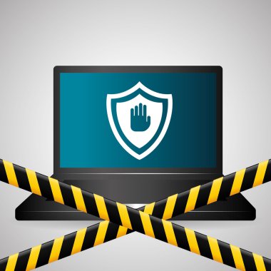 Güvenlik sistemi tasarımı, uyarı ve teknoloji kavramı