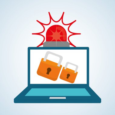 Güvenlik sistemi tasarımı, uyarı ve teknoloji kavramı