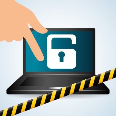 Güvenlik sistemi tasarımı, uyarı ve teknoloji kavramı