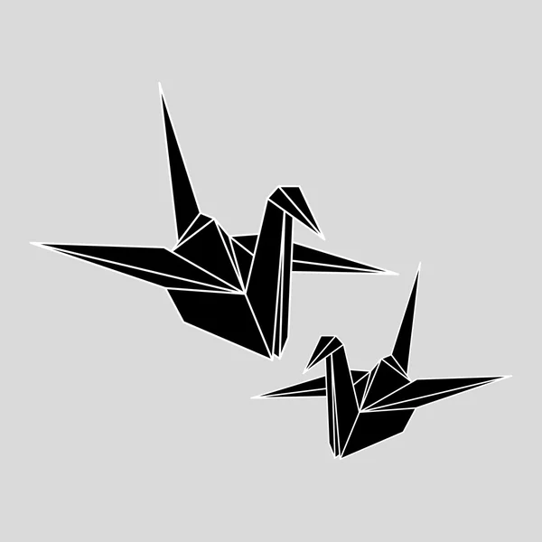 Illustration plate du design Origami — Image vectorielle