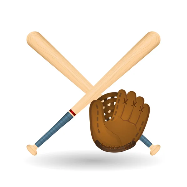 Baseball Design, Sport und Zubehör Illustration — Stockvektor