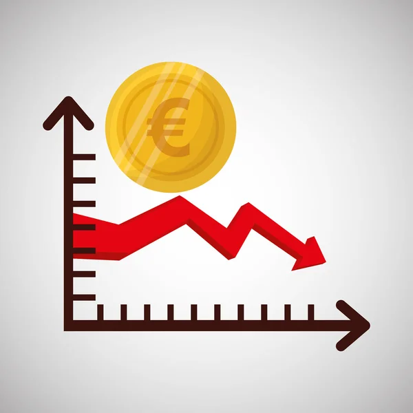 Globális gazdaság tervezés, pénzügyi és a pénz fogalmát — Stock Vector