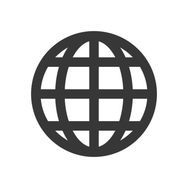 küresel küre simgesi. Sosyal Medya tasarım. Vektör grafiği