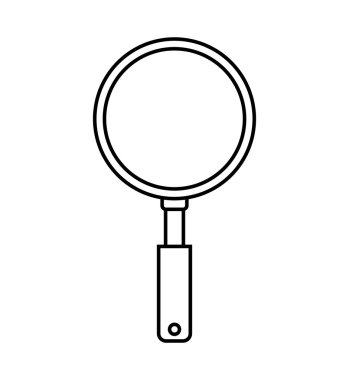 Lupe simgesi. Arama tasarım. vektör grafiği