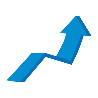 Ok simgesi. Yön tasarım. vektör grafiği