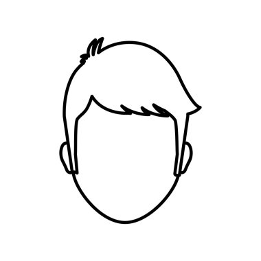 Adam simgesi. erkek avatar tasarım. Vektör grafiği