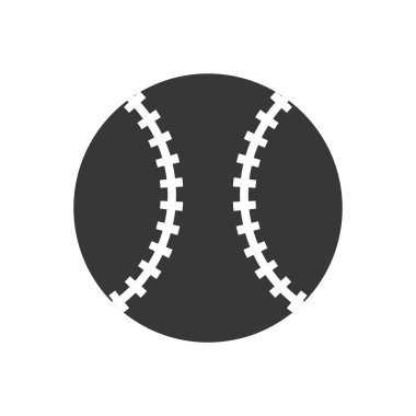 Top simgesi. Beyzbol tasarım. Vektör grafiği