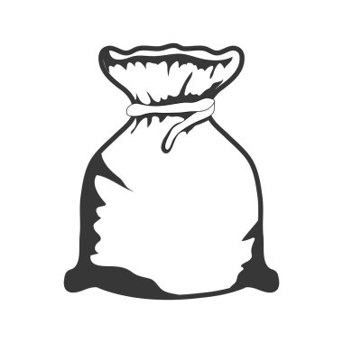 Para çantası simgesi. Para ve Finans tasarım öğesi. vektör grafiği