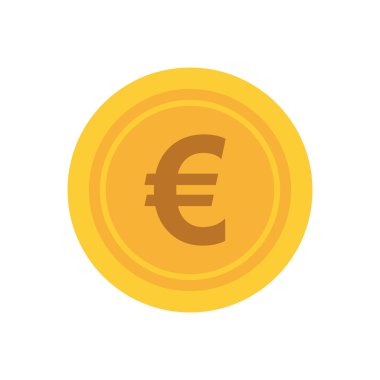 Para simgesi. Para ve mali madde tasarım. Vektör grafiği