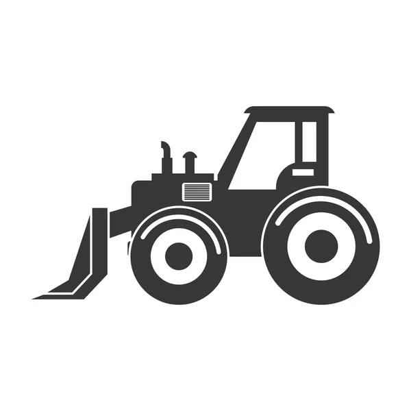 Forklift icon. Under construction concept. Vector graphic — Stock Vector