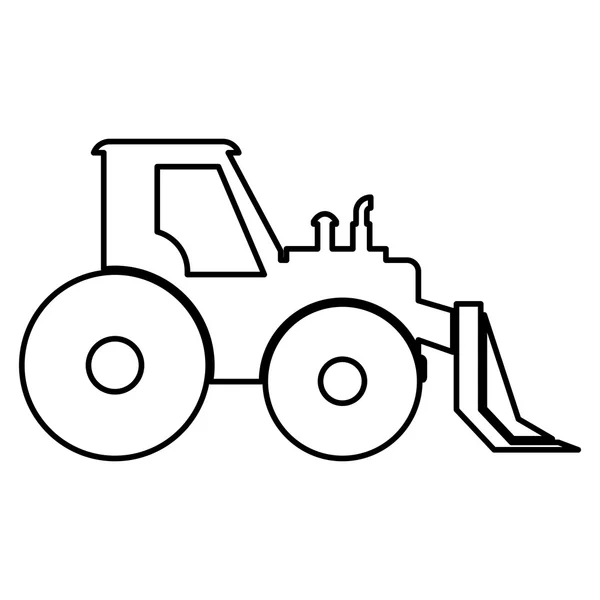 Forklift icon. Under construction concept. Vector graphic — Stock Vector