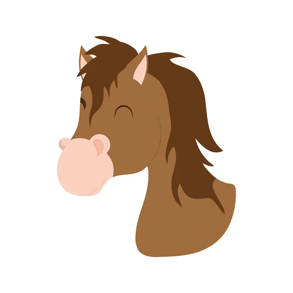 Horse icon. Farm animal concept. Vector graphic — Stock Vector
