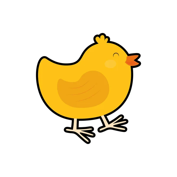 鶏のアイコン。ファーム動物概念。ベクター グラフィック — ストックベクタ
