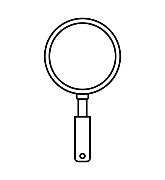 Lupe icon. Search design. Vector graphic — Stock Vector