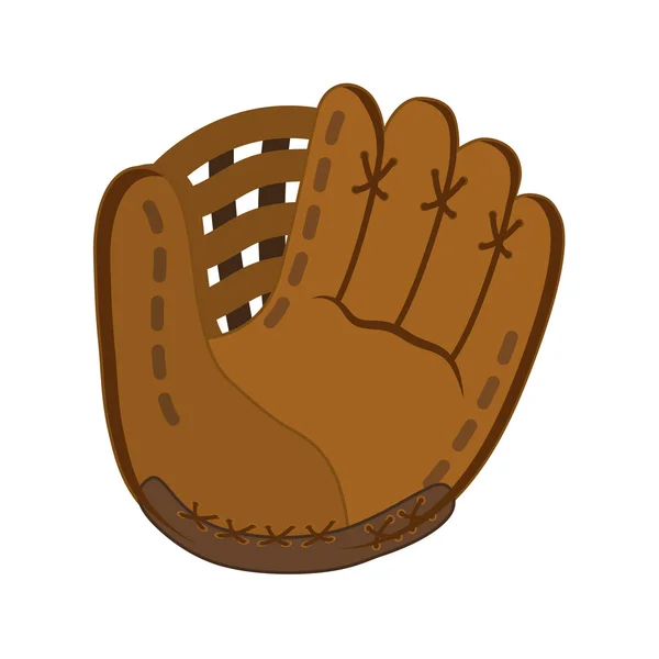 Handschoen pictogram. Honkbal ontwerp. Vectorafbeelding — Stockvector