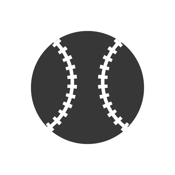 Μπάλα εικονίδιο. Σχεδιασμός του μπέιζμπολ. Διανυσματικό γραφικό — Διανυσματικό Αρχείο