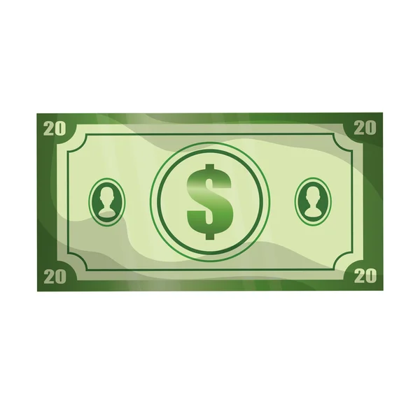 Bill icon. Money and financial item design. Vector graphic — Stock Vector