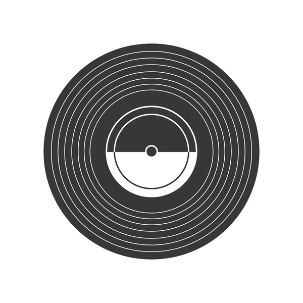 Vinyl-Ikone. Retro-Design. Vektorgrafik — Stockvektor