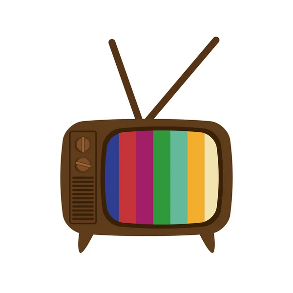 Ícone de TV. Design de tecnologia retro. Gráfico vetorial — Vetor de Stock