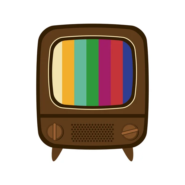 Ícone de TV. Design de tecnologia retro. Gráfico vetorial — Vetor de Stock