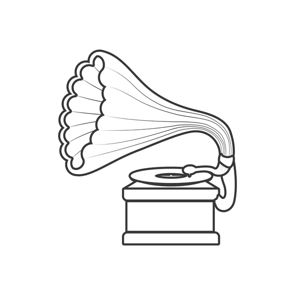 Саксофонская икона. Дизайн Ретро Технологии. Векторная графика — стоковый вектор