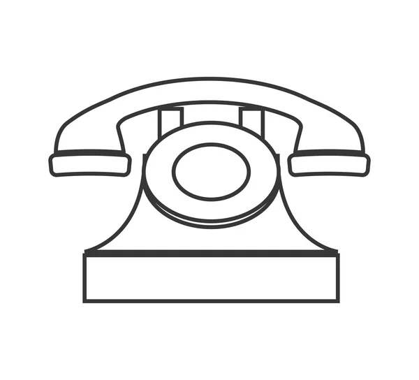 Telefon-Symbol. Retro-Design. Vektorgrafik — Stockvektor