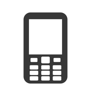 Balonu simgesinin ile cep telefonu. Mobil tasarım. Vektör grafiği