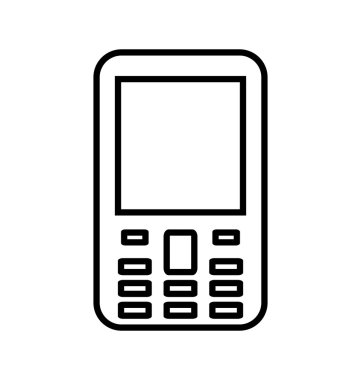 Balonu simgesinin ile cep telefonu. Mobil tasarım. Vektör grafiği