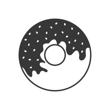 Donut kutsal kişilerin resmi. Tatlı tasarım. Vektör grafiği