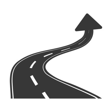 Ok simgesi. Yol ve yön tasarım. Vektör grafiği