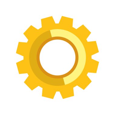 Dişli simgesini. Makine bölümü tasarım. vektör grafiği