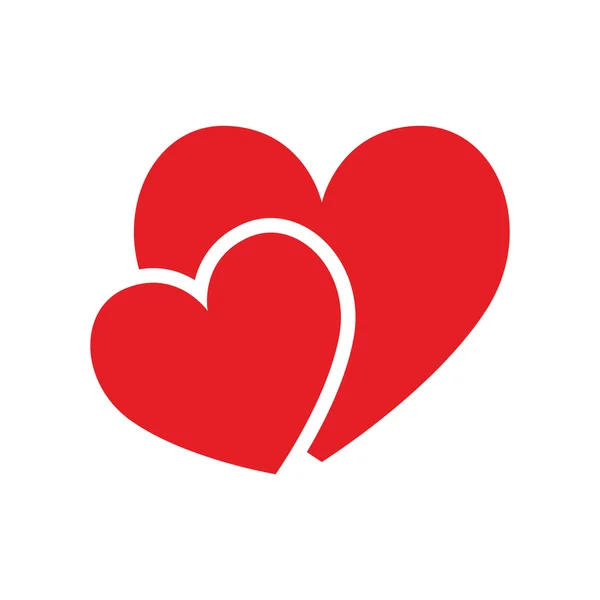 Icono del corazón. diseño de amor. Gráfico vectorial — Vector de stock