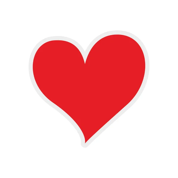 Icono del corazón. diseño de amor. Gráfico vectorial — Vector de stock
