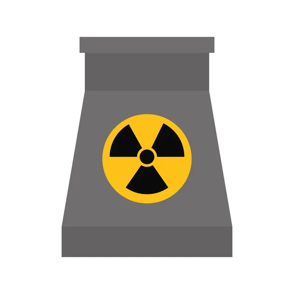 Biohazard icon. Nuclear plant design. Vector graphic — Stock Vector